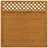 Traumgarten Lamellenzaun 179 x 179 cm Braun/Holz