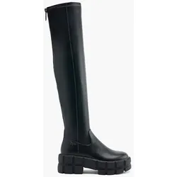 Overknee - Damen - schwarz