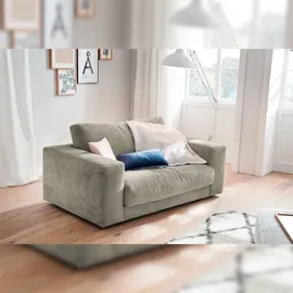 KAWOLA Doppelsessel MADELINE Loveseat Cord steingrau