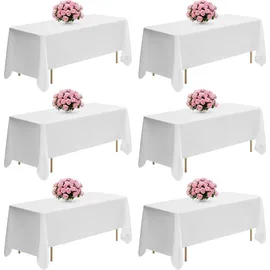 Vevor Tischdecke 6 x 177,8 x 304,8 cm Weiß