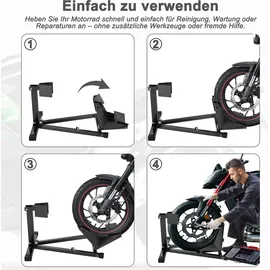 XMTECH Motorradständer für 17-21 Zoll 90-130 mm Vorderrad