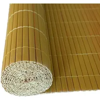 Sichtschutzmatte Sichtschutzzaun Sichtschutz Windschutz PVC Zaun Balkon Garten Bambus / 1,60 x 4 m
