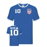 Blondie & Brownie T-Shirt USA Vereinigte Staaten Sport Trikot Fußball Meister WM Copa America blau S