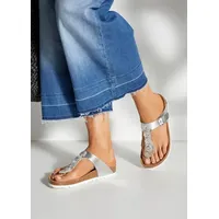 LASCANA Zehentrenner Damen Silber 42