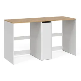 Vicco Waschmaschinenschrank Viktor, Weiß/Artisan-Eiche, 159.8 x 88.2 cm mit 3 Fächern,