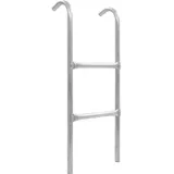 vidaXL Trampolinleiter 2-stufig Silber 72 cm