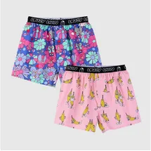 Lousy Livin Boxershorts 2 St. Blau/Rosa  S