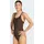 adidas Badeanzug Iconisea Ribbed Padded Braun 46
