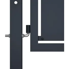 vidaXL Gartentor Stahl 300 x 150 cm Anthrazit