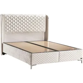 Bambi Thermo Control Boxspringbett-Set PCM-Technologie Temperatur 29cm H3 – Anthrazit / 140 / 200 - Grau