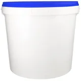 FixedByU Eimer mit Deckel 10 L Blau/Weiß