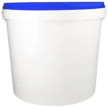 FixedByU Eimer mit Deckel 10 L Blau/Weiß