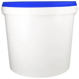 FixedByU Eimer mit Deckel 10 L Blau/Weiß