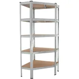 Baumarktplus Eckregal 180x75x30 cm Schwerlastregal Steckregal Lagerregal Kellerregal 875 kg Traglast