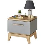 Paidi Nachtschrank Sten 48,2 x 39 x 46,5 cm Grau/Eiche