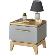 Paidi Nachtschrank Sten 48,2 x 39 x 46,5 cm Grau/Eiche