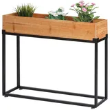 Proregal Hochbeet 80 x 62 x 16 cm Schwarz