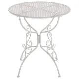CLP Gartentisch Ø 70 cm Antik Weiß