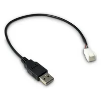 Inter-Tech 88885450, 0,3 m, USB A, Schwarz