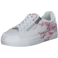 Dockers by Gerli Damen Low-Top Sneaker, Frauen Halbschuhe,Business,Freizeit,straßenschuhe,Strassenschuhe,Sportschuhe,Weiss/Multi,38 EU