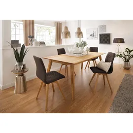 Andas "Lake", Eiche massiv, Breite 150 cm, erweiterbar mit Ansteckplatten