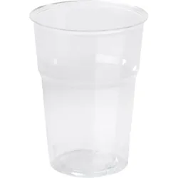 1000 Kunststoff Gläser Becher 39 cl Transparent PLA-Biokunststoff BIOPAK