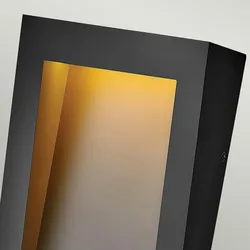 Licht-Erlebnisse Wandaußenleuchte TWEED Schwarz Witterungsbeständiger Verbundwerkstoff IP44 LE117784