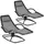 Tectake Sonnenliege 170 x 77 x 83 cm Grau