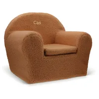 your surprise Kindersessel mit Namen - Kindersessel personalisiert mit Namen oder Text, hergestellt aus Baumwolle für Jungen und Mädchen im Alter von 1 bis 4 Jahre (Braun - Teddy)