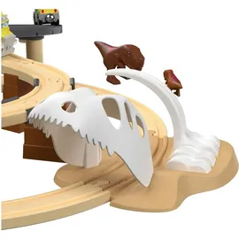 Lupilu® Holz Eisenbahn Set XL Dinoland Buchenholz Spielzeug Kinderbahn 3+