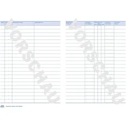 Avery Zweckform Fahrtenbuch, für PKW, A5, Recycling-Papier, ohne Durchschlag, 64 Seiten für 682 Fahrten