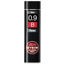 Pentel Ain Stein C279 Feinminen-Bleistiftminen schwarz B 0,9 mm, 36 St.