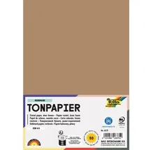 Folia Tonpapier rehbraun DIN A3 130 g/qm 50 Blatt