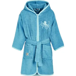 Playshoes Unisex Kinder Frottee-Bademantel Meerestiere, 86/92