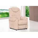 TV-Sessel SIT & MORE "Bastian", beige (creme), B:75cm H:110cm T:92cm, Kunstleder SOFTLUX;Luxus-Microfaser ALTARA NUBUCK (100% Polyester);Luxus-Microfaser ALTARA NUBUCK (95% Polyester / 5% Baumwolle), Sessel, wahlweise manuell verstellbar oder mit Motor und Aufstehhilfe