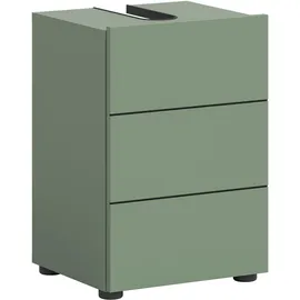 WELLTIME Waschbeckenunterschrank BIEL 38 x 56 cm Grün/Schwarz
