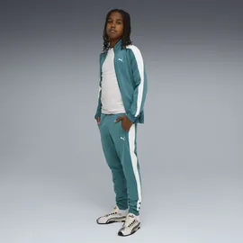 Puma Sporthose "T7 ALWAYS ON Trainingshose Jungen", Mädchen, Gr. 164, Normalgrößen, emerald ice grün, Obermaterial: 100% Polyester. Rippe: 98% Polyester, 2% Elasthan, unifarben, regular fit, Hosen Sporthose