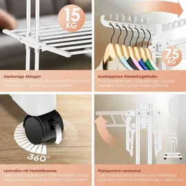 Kesser Wäscheständer Turm 4 Etagen weiß