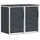 vidaXL Mülltonnenbox 138 x 77,5 x 112,5 cm anthrazit