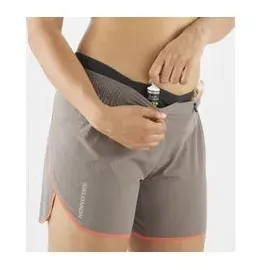 Salomon Damen Sense Aero 5'' Shorts (Größe M, beige)