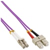 LWL Duplex Kabel, OM4, 2x LC Stecker/2x SC Stecker, 20m (88639P)