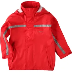 BMS Matschjacke - Buddeljacke - 100% wasserdicht Kinder ROT 128 cm - 8J