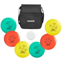 Vevor Disgolf Set Disc Golf Scheiben (6 + 1 Stk.) für Anfänger, Starter-Set mit Putter, Mid-Range, Driver, inklusive Mini-Marker, tragbarer Rucksack,