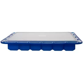 LURCH 240755 Ice Former Arctic Würfel 3cm blau Eiswürfelform für 30 Eiswürfel mit Deckel blau