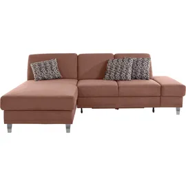 sit&more Ecksofa »Clio L-Form« wahlweise mit Bettfunktion oder Vorziehsitz und Bettkasten, Federkern