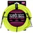 Ernie Ball Geflochtenes Instrumentenkabel, gerade/abgewinkelt, 3 m, Neongelb (P06080)