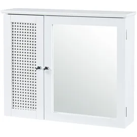 [en.casa] Karlsøy 60 cm weiß mit Beleuchtung