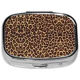 Cool Cheetah Leopard Mini-Pillendose, quadratisch, 5,6 x 4,1 x 1,7 cm, geeignet für Tasche, Geldbörse, perfekt für Reisen