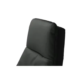 Max Schelling Sessel Elmira Leder 81 x 120 x 92 cm Schwarz elektrisch, drehbar