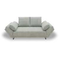 INOSIGN Schlafsofa Jadelyn mit klappbaren Armlehnen, Federkern, Cord-Bezug, incl. 2 Armlehnkissen, Liegefläche 97x250 cm grau